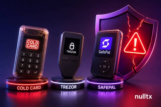 ZachXBT's Hardware Wallet Scoreboard: Coldcard, Trezor, Now SafePal | NullTX