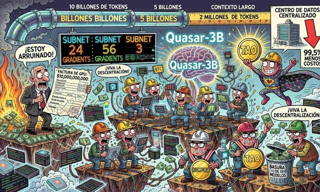 Quasar promete reducir 99,5% los costos de entrenar IA con una red descentralizada - DiarioBitcoin