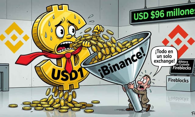 USD1 mueve casi USD $96 millones hacia Binance y reaviva el riesgo de concentración - DiarioBitcoin