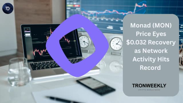 Monad (MON) Price Eyes $0.032 Recovery As Network Activity Hits Record