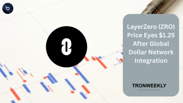 LayerZero (ZRO) Price Eyes $1.25 After Global Dollar Network Integration