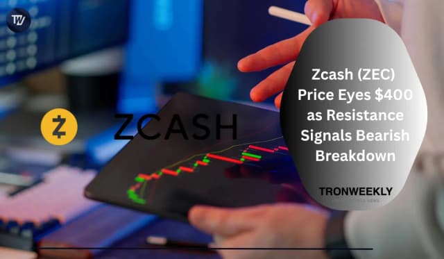 Zcash (ZEC) Price Eyes $400 As Resistance Signals Bearish Breakdown
