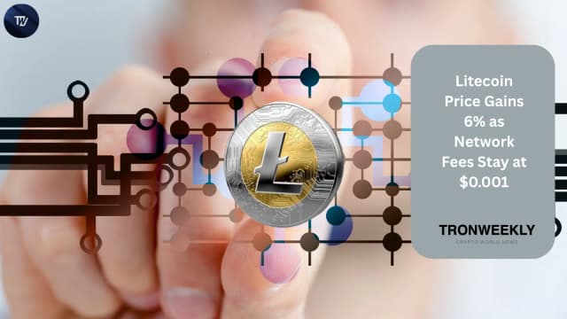 Litecoin Price Gains 6% As Network Fees Stay At $0.001