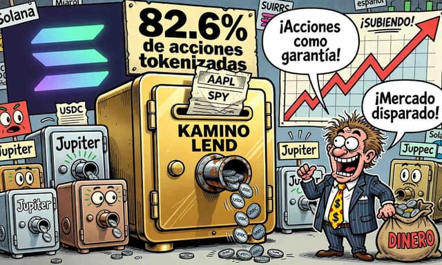Kamino Lend domina casi la mitad de los depósitos de acciones tokenizadas en Solana - DiarioBitcoin