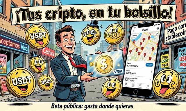Cashi lanza beta pública para gastar stablecoins con tarjeta Visa - DiarioBitcoin