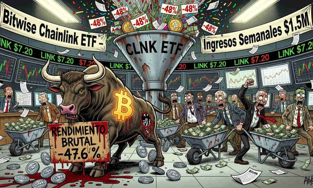 El ETF de Chainlink sangra 48% pero los inversores no se rinden: $1,5M semanales entran - DiarioBitcoin