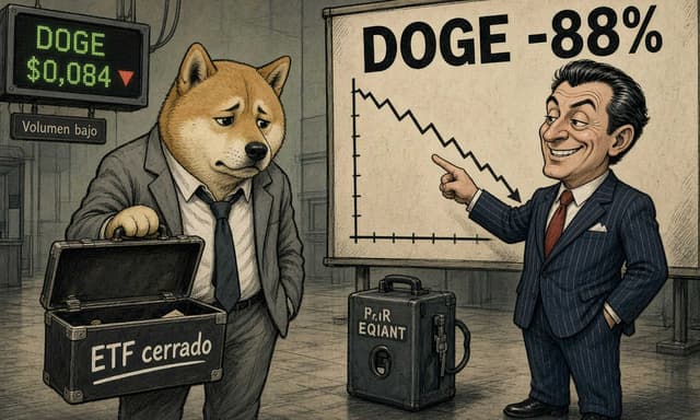 Dogecoin (DOGE) resiste con volumen en mÃnimos mientras el cierre del ETF de Bitwise pesa sobre el sentimiento - DiarioBitcoin