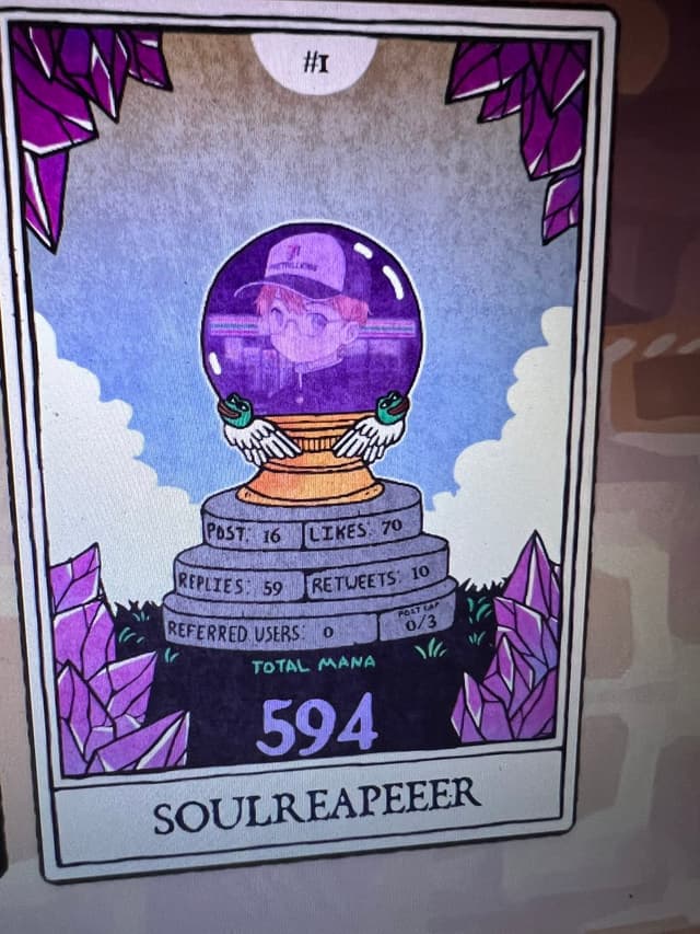 gmmmm CT
few days until @MysticDaoSol TGE, are you ready???
currently sitting at 594 $mana , will definitely try to rack as much as i can before 3rd of december