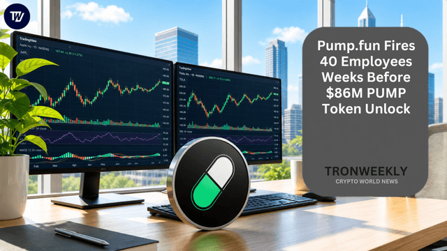 Pump.fun Fires 40 Employees Weeks Before $86M PUMP Token Unlock