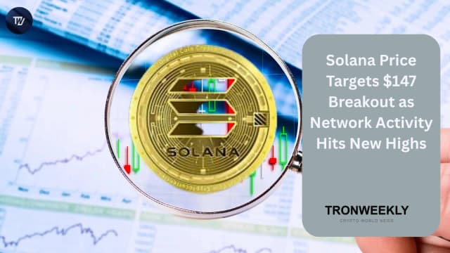 Solana Price Targets $147 Breakout As Network Activity Hits New Highs
