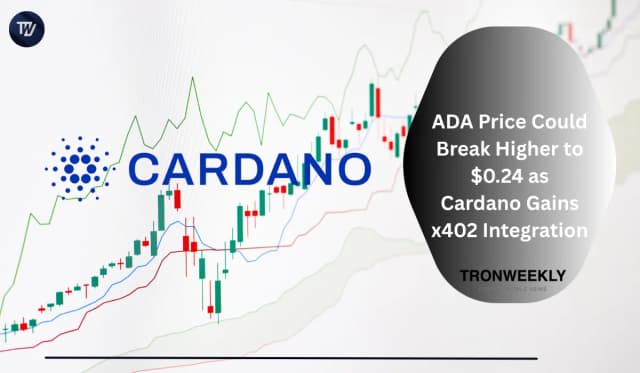 ADA Price Could Break Higher To $0.24 As Cardano Gains X402 Integration